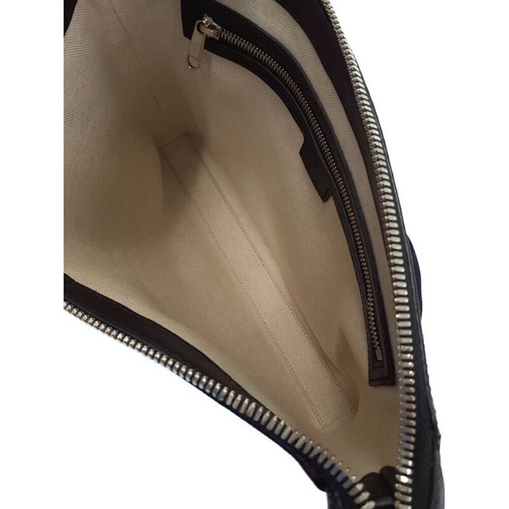 GUCCI GG Embossed Messenger Crossbody Bag Black - Picture 3 of 9
